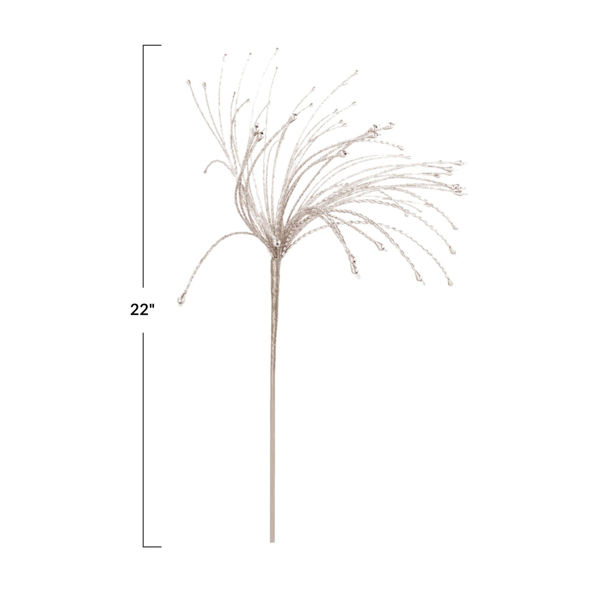 Hello Honey® 22" Silver Beaded Spray